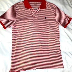 Red/White Stripe Ralph Lauren Polo Shirt